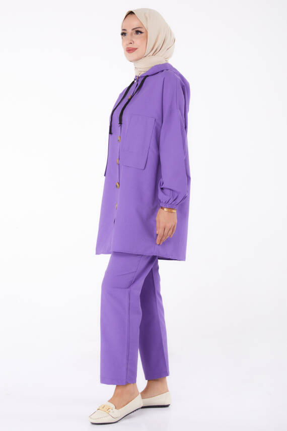 Tunik Pantolon İkİli Takım Lila - 27290 - 4