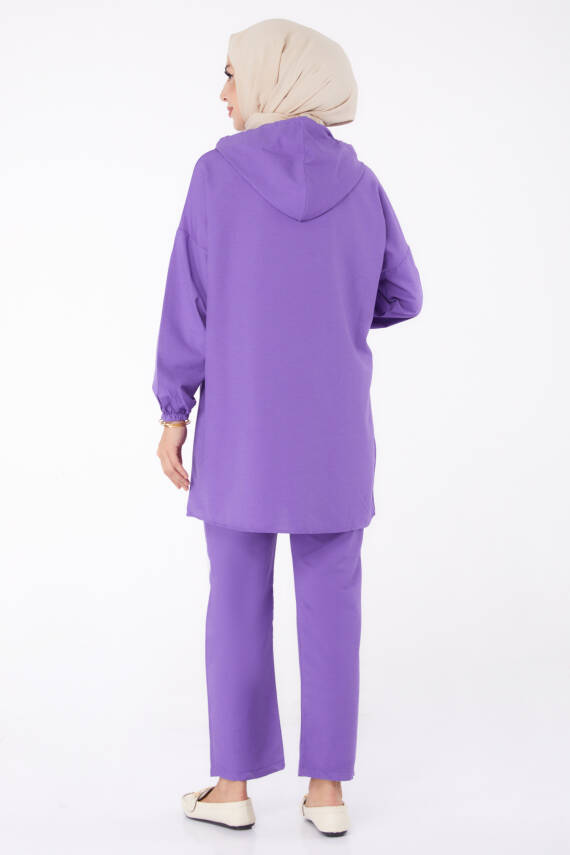 Tunik Pantolon İkİli Takım Lila - 27290 - 5