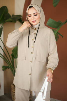 Tunik Pantolon İkİli Takım Vizon - 27290 - 2