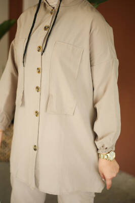 Tunik Pantolon İkİli Takım Vizon - 27290 - 5