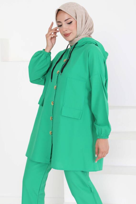 Tunik Pantolon İkİli Takım Yesil - 27290 - 1
