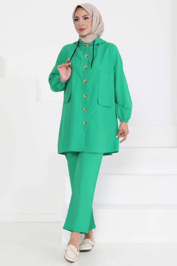 Tunik Pantolon İkİli Takım Yesil - 27290 - 2