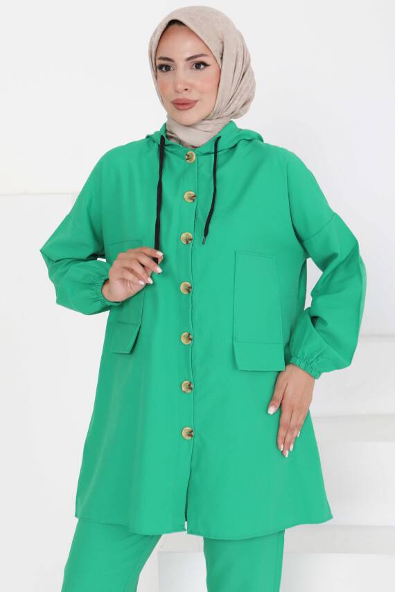 Tunik Pantolon İkİli Takım Yesil - 27290 - 3