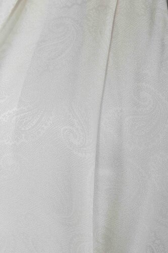 Vintage Monagram Şal Krem - 27593 - 4