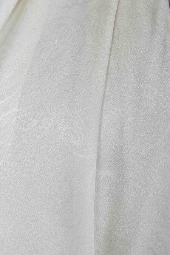 Vintage Monagram Şal Krem - 27593 - 4