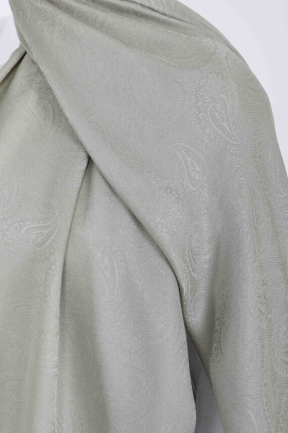 Vintage Monagram Şal Mint - 27593 - 4