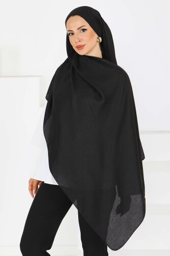 Vintage Monagram Şal Siyah - 27593 - 2