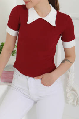 Yaka Garnili Crop Bordo - 27139 - 4