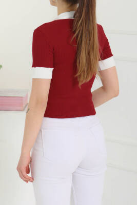 Yaka Garnili Crop Bordo - 27139 - 6