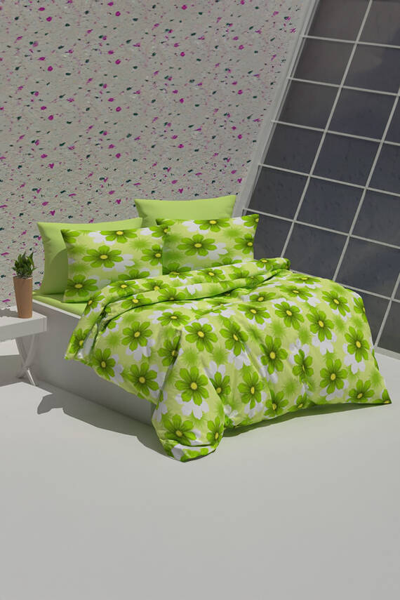 Yesil Çift Kişilik Nevresim Seti - 26511 - 1