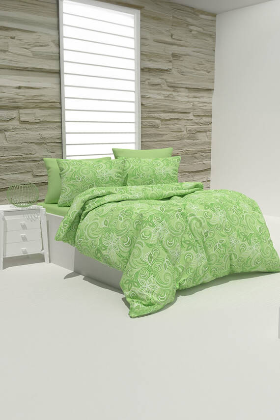 Yesil Çift Kişilik Nevresim Seti - 26513 - 1