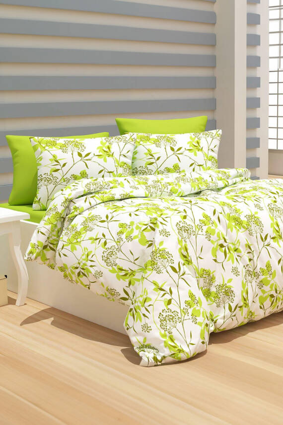 Yesil Tek Kişilik Nevresim Seti - 24775 - 1