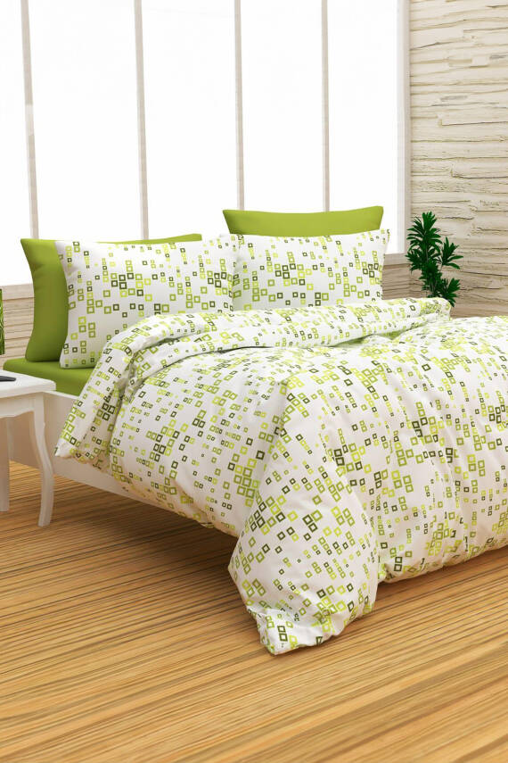 Yesil Tek Kişilik Nevresim Seti - 24777 - 1